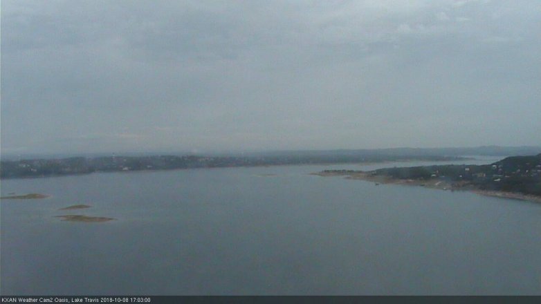 Lake Travis webcam, October 8, 2018 4:05 PM CT