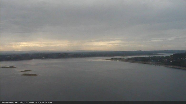 Lake Travis webcam, October 8, 2018 4:30 PM CT