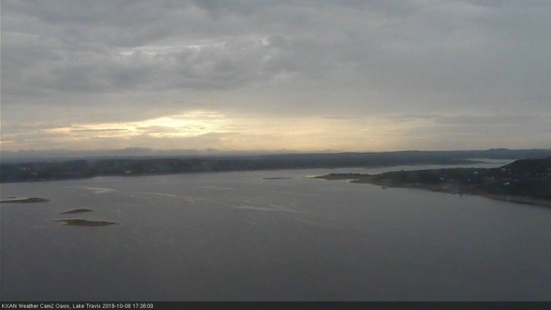 Lake Travis webcam, October 8, 2018 4:40 PM CT
