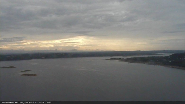 Lake Travis webcam, October 8, 2018 4:45 PM CT
