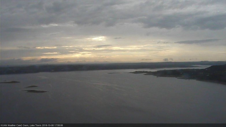Lake Travis webcam, October 8, 2018 5:00 PM CT