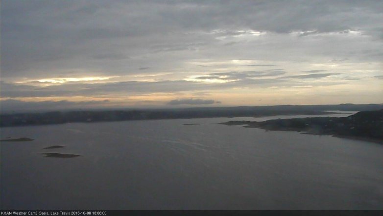 Lake Travis webcam, October 8, 2018 5:10 PM CT