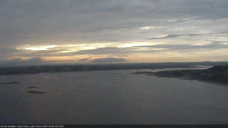 Lake Travis webcam, October 8, 2018 5:15 PM CT