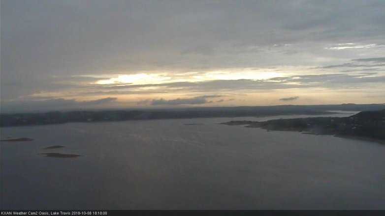 Lake Travis webcam, October 8, 2018 5:20 PM CT