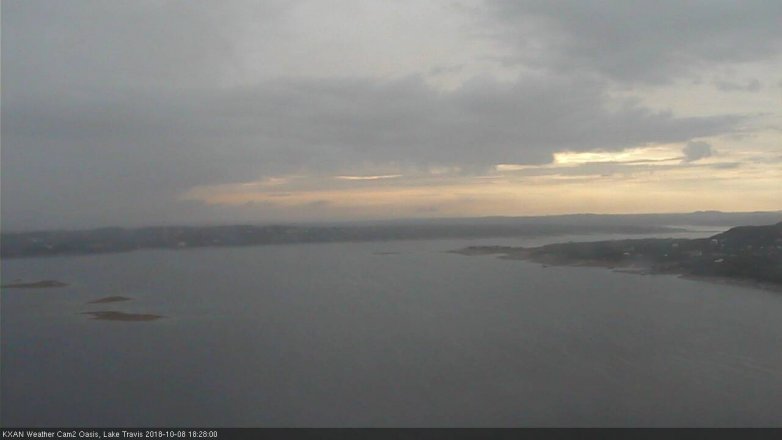 Lake Travis webcam, October 8, 2018 5:30 PM CT