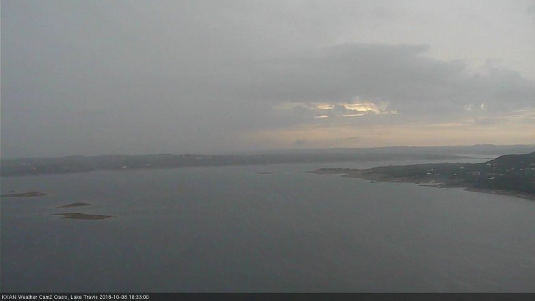 Lake Travis webcam, October 8, 2018 5:35 PM CT