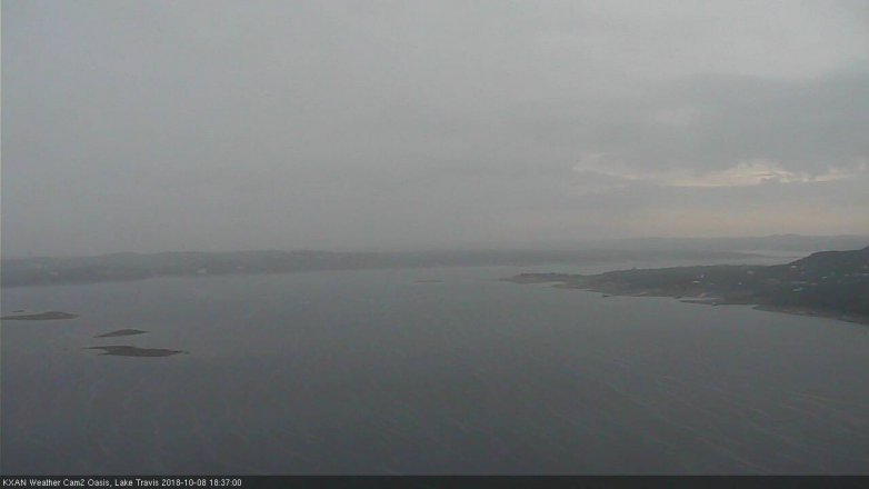 Lake Travis webcam, October 8, 2018 5:40 PM CT
