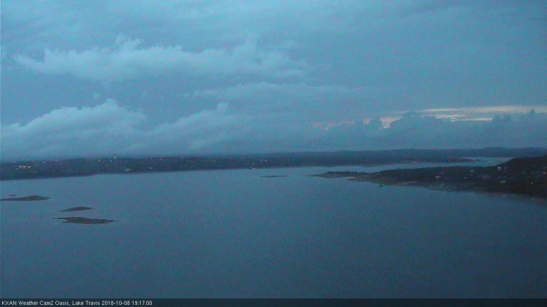 Lake Travis webcam, October 8, 2018 6:20 PM CT