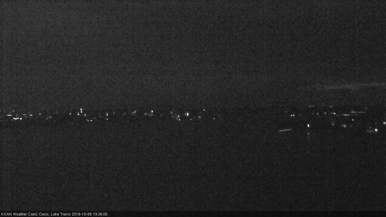 Lake Travis webcam, October 8, 2018 6:40 PM CT
