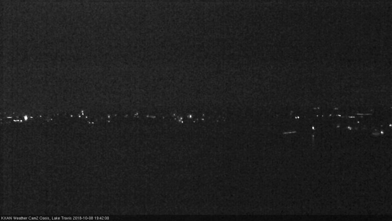 Lake Travis webcam, October 8, 2018 6:45 PM CT