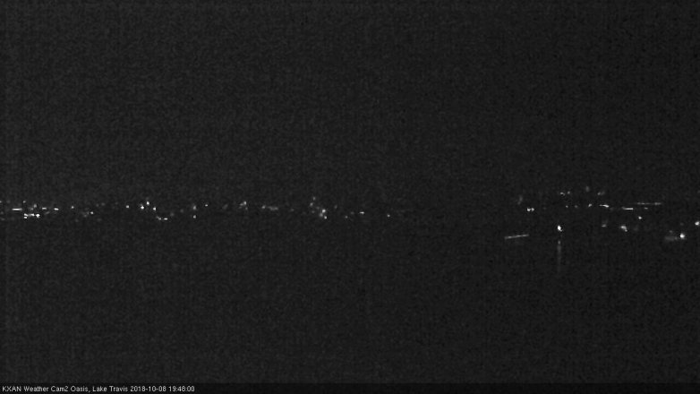 Lake Travis webcam, October 8, 2018 6:50 PM CT