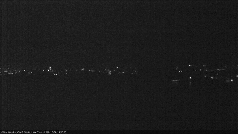 Lake Travis webcam, October 8, 2018 6:55 PM CT