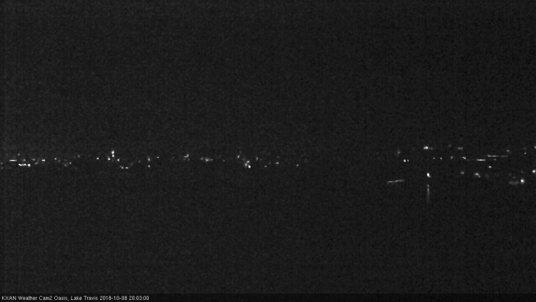 Lake Travis webcam, October 8, 2018 7:05 PM CT