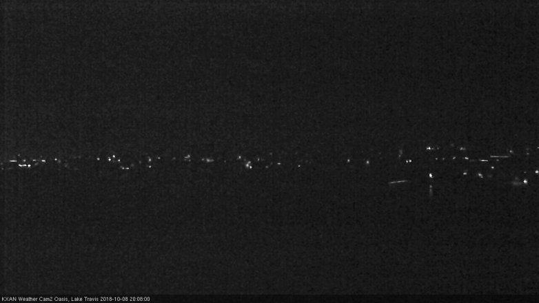 Lake Travis webcam, October 8, 2018 7:10 PM CT
