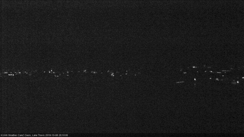 Lake Travis webcam, October 8, 2018 7:20 PM CT