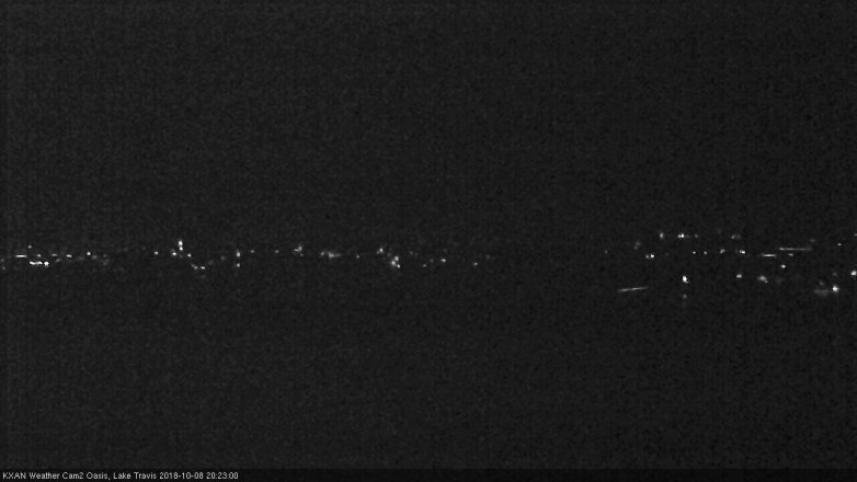 Lake Travis webcam, October 8, 2018 7:25 PM CT