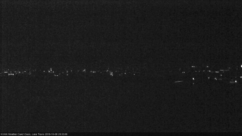 Lake Travis webcam, October 8, 2018 7:35 PM CT