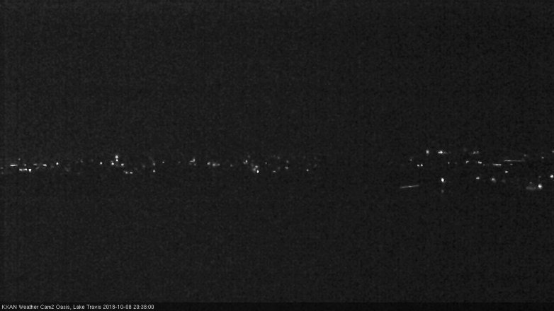 Lake Travis webcam, October 8, 2018 7:40 PM CT