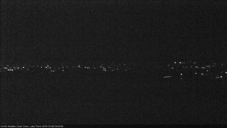 Lake Travis webcam, October 8, 2018 7:45 PM CT