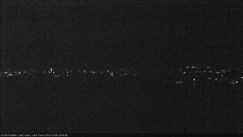 Lake Travis webcam, October 8, 2018 7:50 PM CT