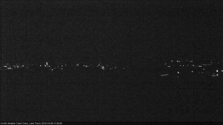 Lake Travis webcam, October 8, 2018 8:10 PM CT