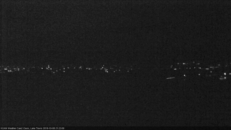 Lake Travis webcam, October 8, 2018 8:25 PM CT
