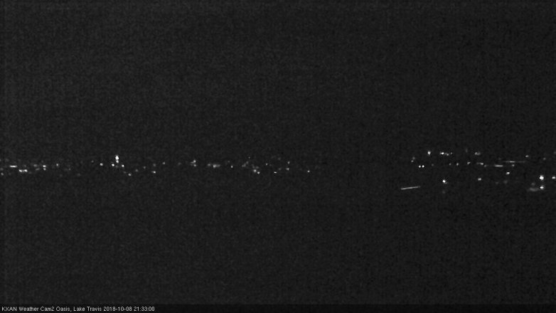Lake Travis webcam, October 8, 2018 8:35 PM CT