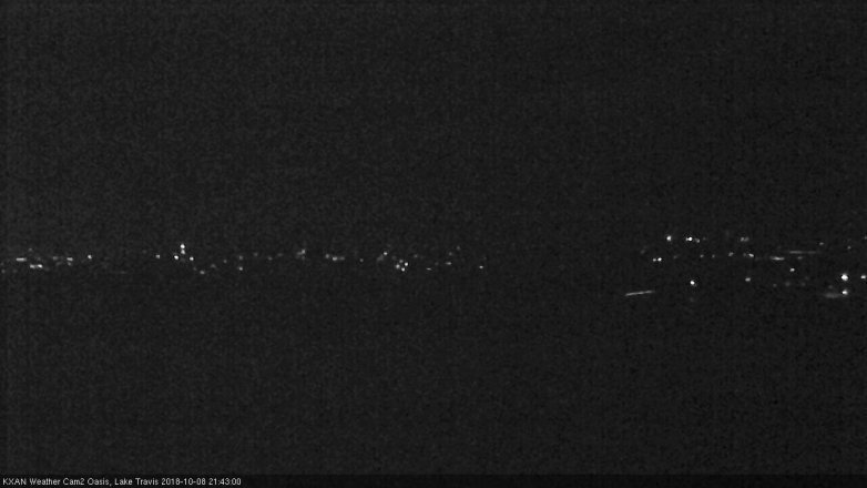 Lake Travis webcam, October 8, 2018 8:45 PM CT