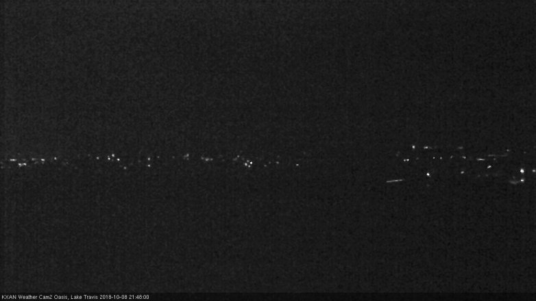 Lake Travis webcam, October 8, 2018 8:50 PM CT