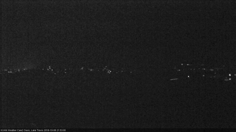 Lake Travis webcam, October 8, 2018 8:55 PM CT