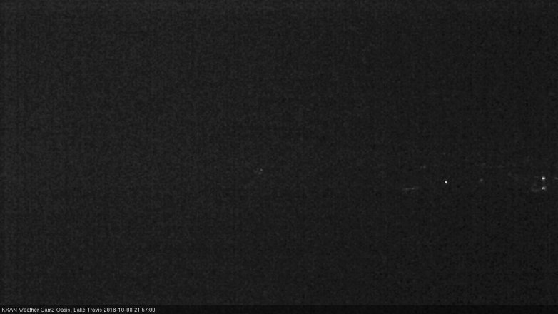 Lake Travis webcam, October 8, 2018 9:00 PM CT