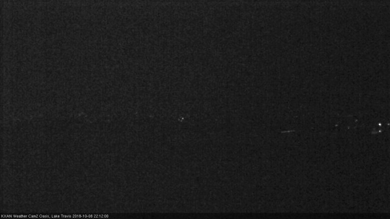 Lake Travis webcam, October 8, 2018 9:15 PM CT