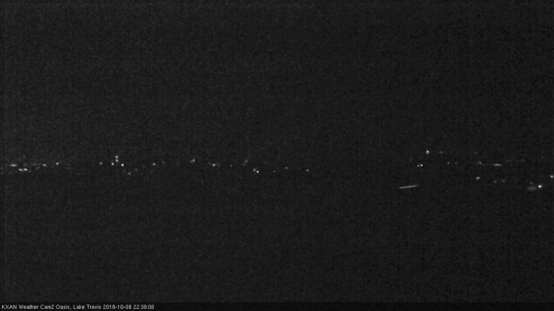Lake Travis webcam, October 8, 2018 9:40 PM CT