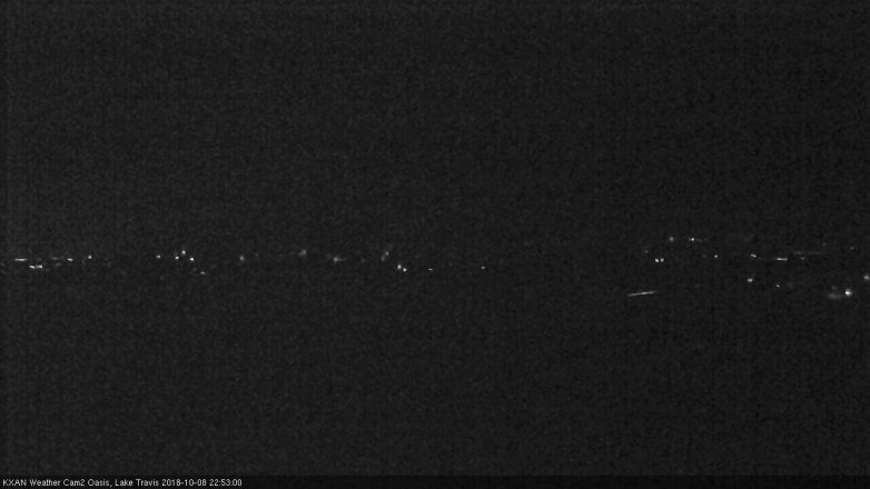Lake Travis webcam, October 8, 2018 9:55 PM CT