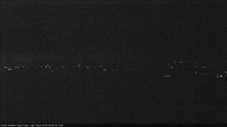 Lake Travis webcam, October 8, 2018 10:15 PM CT