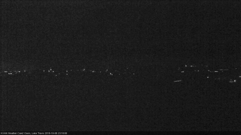 Lake Travis webcam, October 8, 2018 10:20 PM CT
