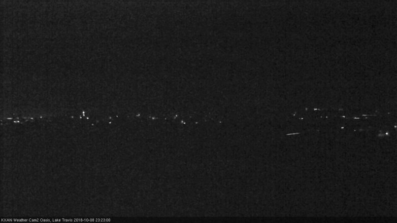 Lake Travis webcam, October 8, 2018 10:25 PM CT