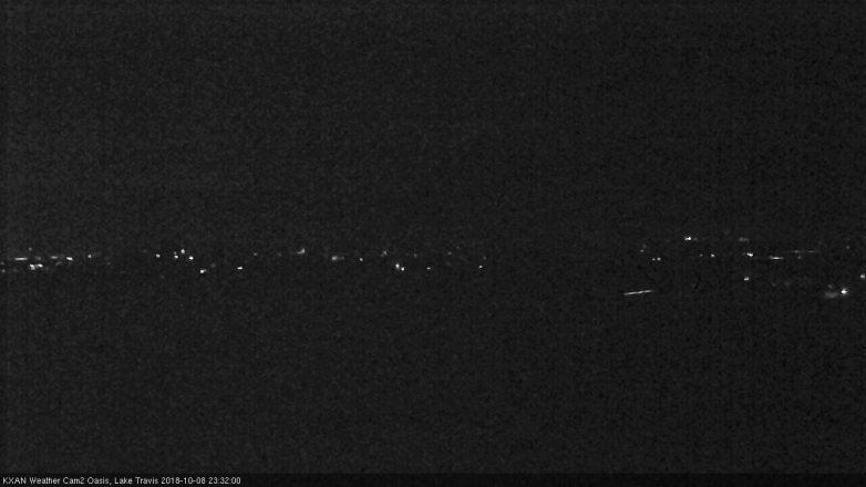 Lake Travis webcam, October 8, 2018 10:35 PM CT
