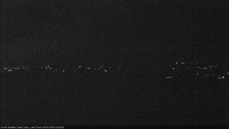Lake Travis webcam, October 8, 2018 10:40 PM CT