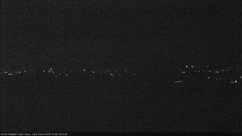 Lake Travis webcam, October 8, 2018 10:45 PM CT