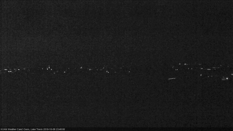 Lake Travis webcam, October 8, 2018 10:50 PM CT