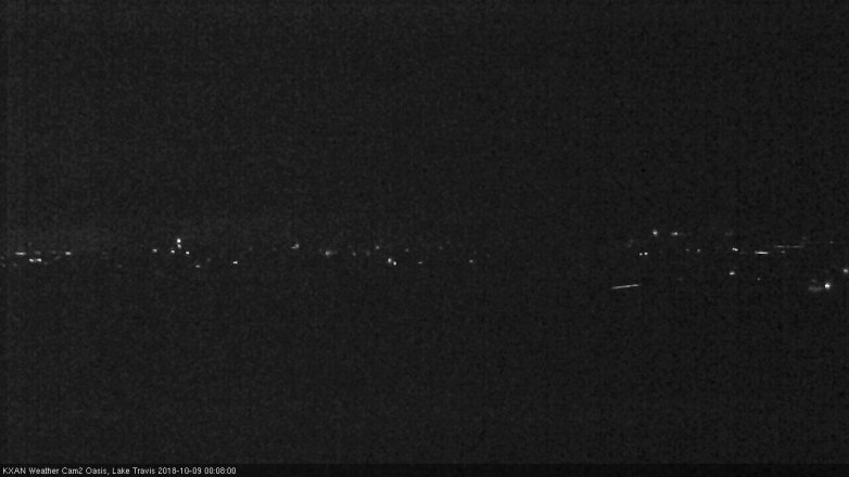 Lake Travis webcam, October 8, 2018 11:10 PM CT