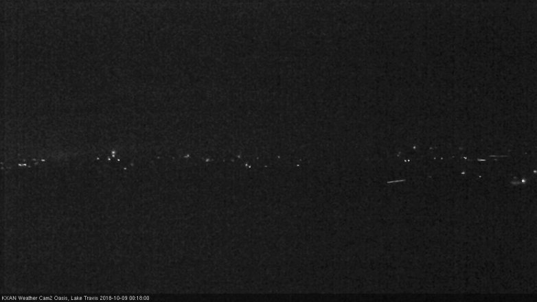 Lake Travis webcam, October 8, 2018 11:20 PM CT