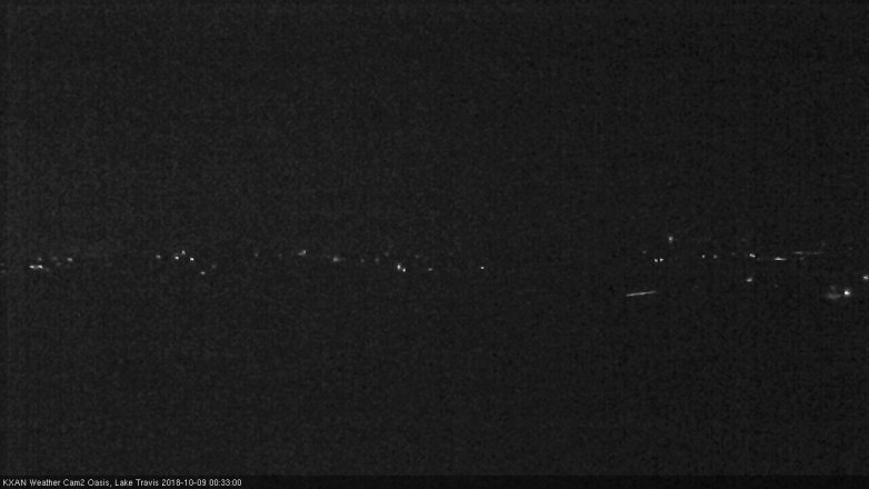Lake Travis webcam, October 8, 2018 11:35 PM CT