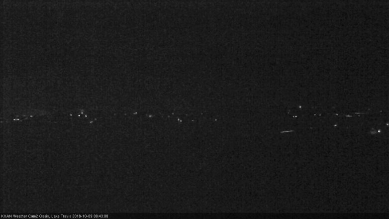 Lake Travis webcam, October 8, 2018 11:45 PM CT