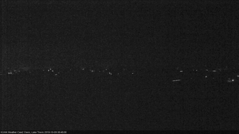 Lake Travis webcam, October 8, 2018 11:50 PM CT