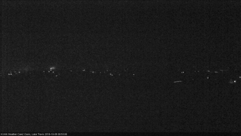 Lake Travis webcam, October 8, 2018 11:55 PM CT