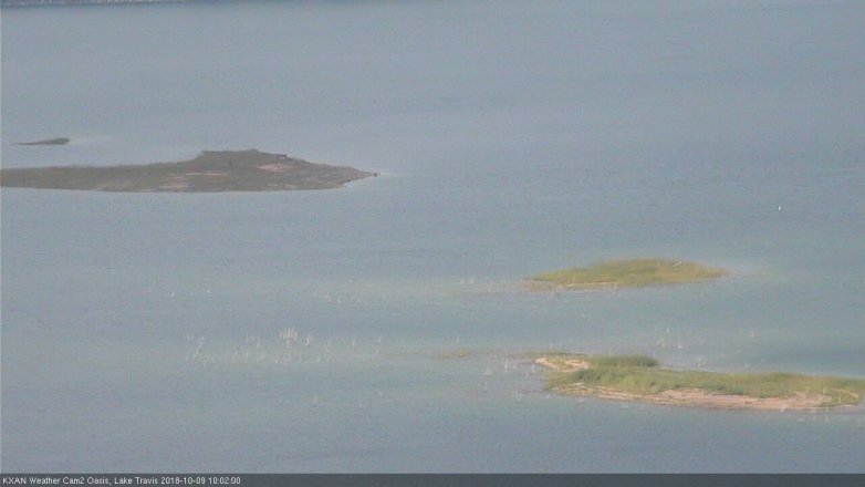 Lake Travis webcam, October 9, 2018 9:05 AM CT