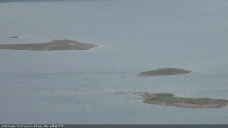 Lake Travis webcam, October 9, 2018 9:10 AM CT