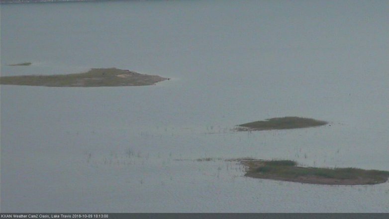 Lake Travis webcam, October 9, 2018 9:15 AM CT